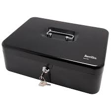 CAJA CHICA DE 10 AZUL Y NEGRA