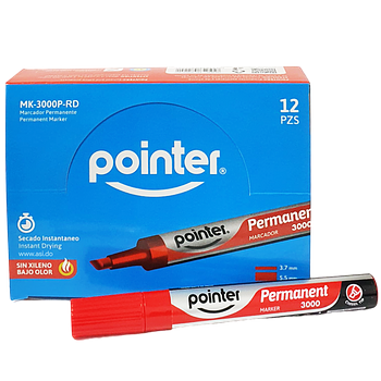 MARCADORES POINTER  PERMANANTE ROJO