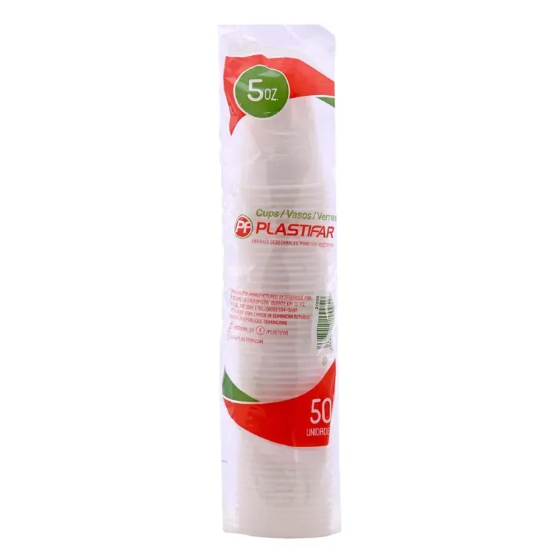 VASOS PLASTIFAR 5 ONZA 50UND