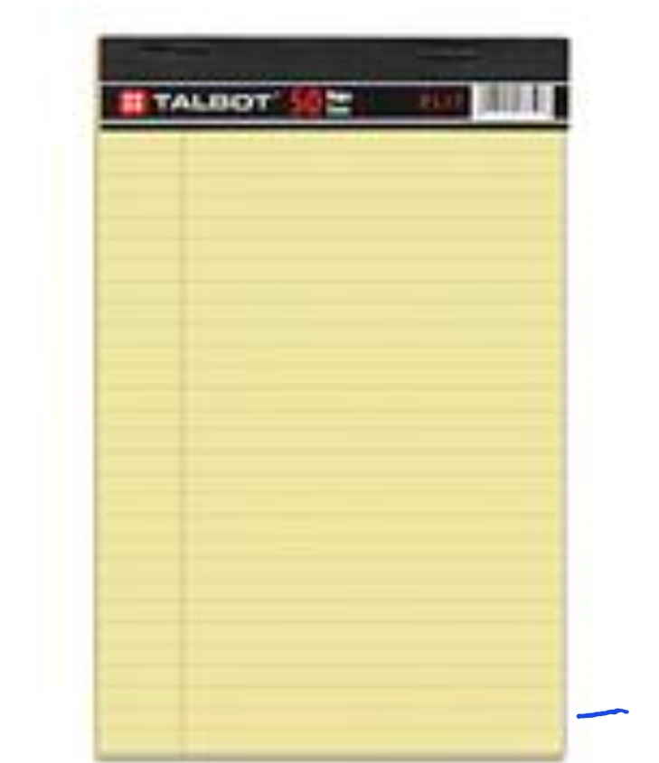 LIBRETA RALLADA 5.5 X8.5 LUMINA 40 HOJAS AMARILLA