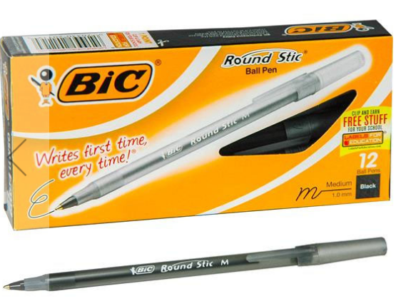 BOLIGRAFO BIC ROUND STIC NEGRO
