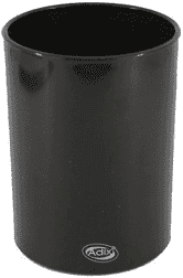 PORTA LAPIZ PLASTICO NEGRO REDONDO