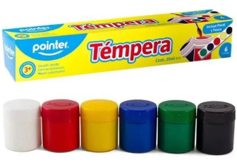 TEMPERA 6 COLORES POINTER